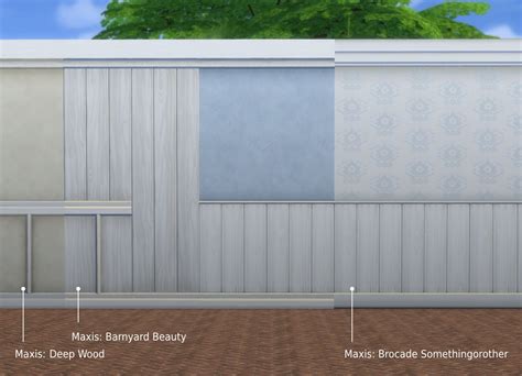 My Sims 4 Blog White Paneling Paint Walls By Plasticbox