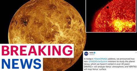 Nasa Is Sending A Mission To Venus For The First Time In More Than 30