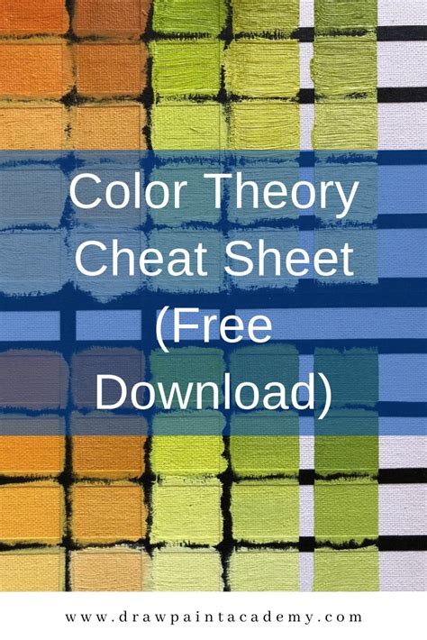 Color Cheat Sheet Oil Painting Techniques Color Theory Acrylic 29264