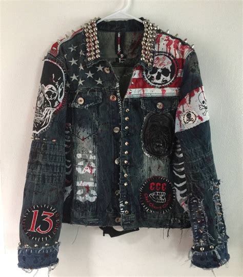 Denim Punk Jackets Ubicaciondepersonascdmxgobmx