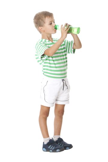 Boy Drinking Water Heat Hair Satisfied Thirsty Png Transparent Image