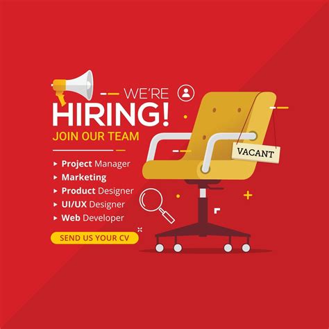 We Are Hiring Banner Announcement Concept For Job Vacancy 2494578