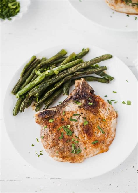 If your pork chop has a large bone, you may need to add a few minutes to the cooking time. Recipe Center Cut Rib Pork Chops / How To Cook Pork Chops ...