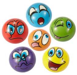 12pcs 25inch Funny Emoji Face Stress Balls Squeeze Foam Ball Novelty