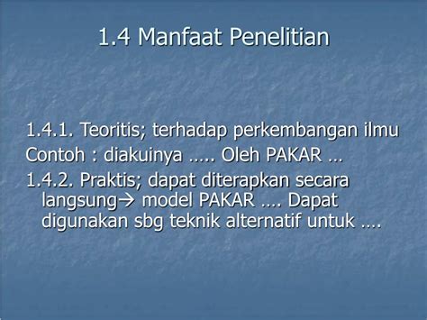 Manfaat penelitian bagi masyarakat dapat membantu untuk memberikan rekomendasi bagi suatu kebijakan, program yang dicanangkan oleh sebuah dinas atau instansi maupun kelompok masyarakat. Contoh Manfaat Teoritis Dan Praktis Dalam Skripsi Manajemen - Kumpulan Berbagai Skripsi