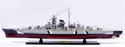 German Battleship Bismarck Bismarck Class Wooden Deck Ship Model 40