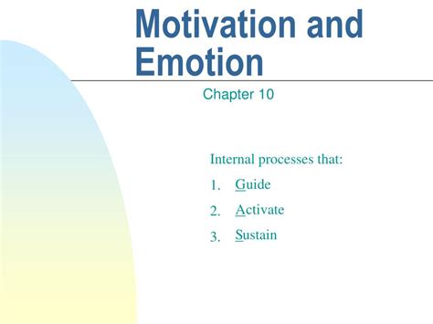 Motivation And Emotion Psychology Ppt Blogmangwahyu