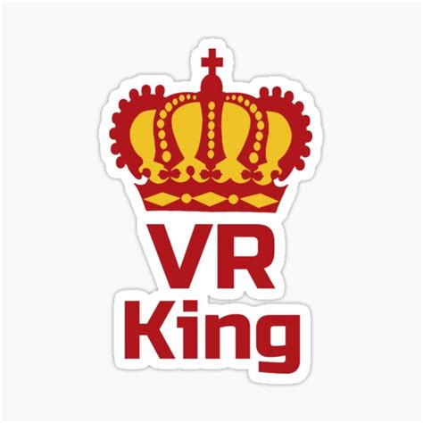 virtual reality king sticker for sale by exclusiveinf redbubble