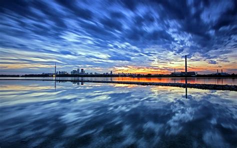 1680x1050 1680x1050 City Sunset Sky Toronto Landscape Wallpaper