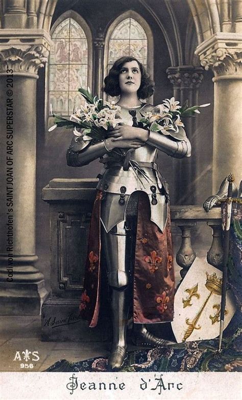 Joan Of Arc 1930s Postcard By Mizsmith Saint Joan Of Arc Joan D Arc
