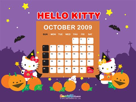 kitty october halloween wallpaper  kitty