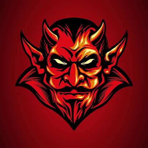 Red Devil Head Mascot 1234658 Download Free Vectors