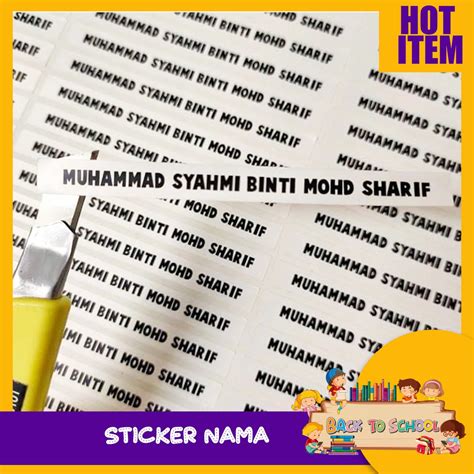 Sticker cool tempah sticker online sticker nama buku sekolah. HOT ITEM💥] -FAST SHIPPING-STICKER NAMA BUKU SEKOLAH ...