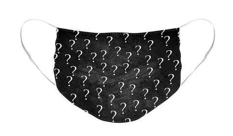 Question Mark Face Mask By Prar K Arts Question Mark Face Masks For