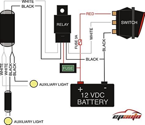 Epauto 12v 40 Amp Off Road Led Light Bar Wiring Harness Kit 40a Relay