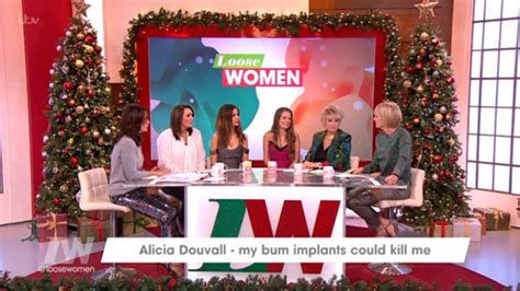Loose Women Quiz Alicia Douvall On Not Removing Leaking Bum Implants