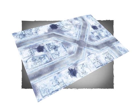 Flg War Torn Snow Covered City 1 Neoprene Gaming Mat 6x4 At Mighty