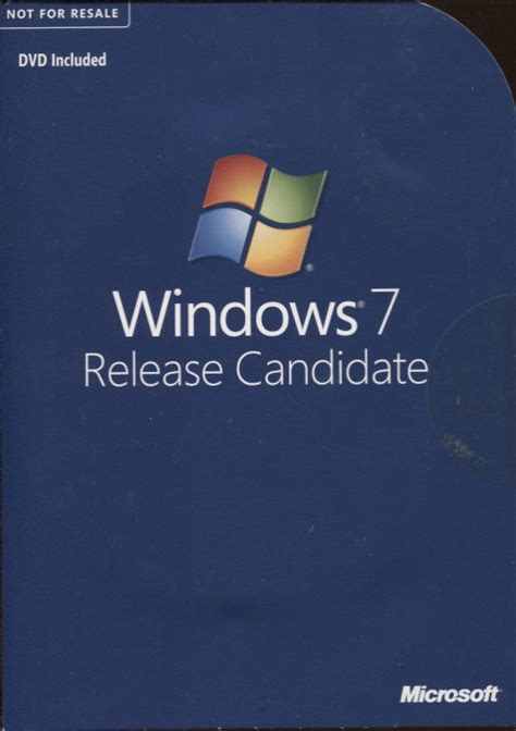 Windows 7 Release Candidate Software Computing History