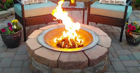 There's another diy fire pit project that might inspire you and you can find it on attachmentprone. $55 DIY Fire Pit