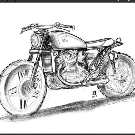 Sketsa Gambar Motor Mudah di Gambar (Terbaru 2020)
