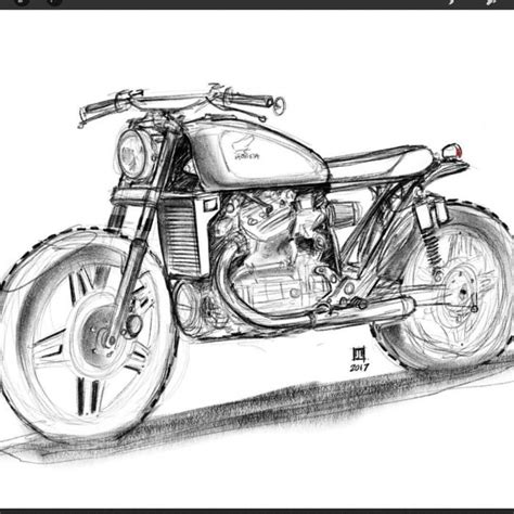 Jual motor honda gl paling murah. Sketsa Gambar Motor Mudah di Gambar (Terbaru 2020)