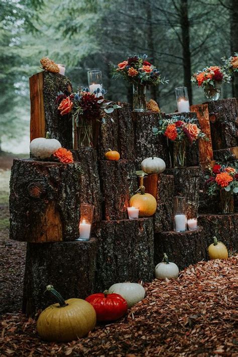 43 Beautiful Fall Wedding Backdrops To Get Inspired Weddingomania