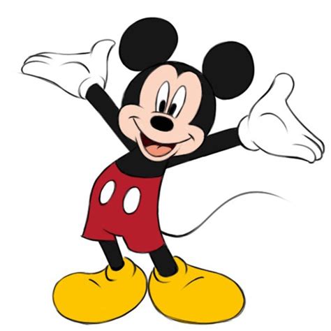 Easiest Way To Draw Mickey Mouse Face Easy Mickey Mouse Drawings And
