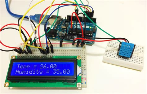 Arduino Dht11 Humidity And Temperature Sensor With Lcd Output Electronics