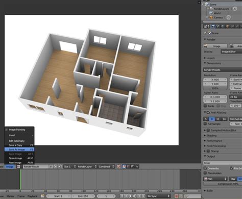 Create A 3d Floor Plan Model From An Architectural Schematic In Blender