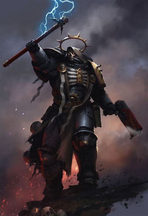 Chaplain Space Marine Chaplain Warhammer Art Warhammer 40k Artwork