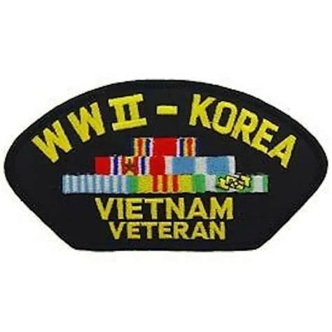 WWII KOREA VIETNAM Veteran War Military Ribbon Patch PicClick