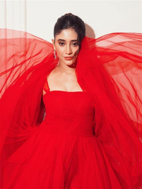 Shivangi Joshi Looks Ravishing As She Nails A Bright Red Gown