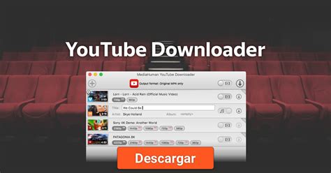YouTube Descargador una aplicación con muchas funciones para descargar videos listas de