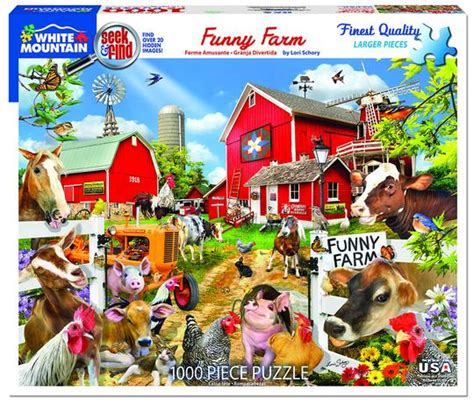 Funny Farm Seek And Find 1000 Piece Jigsaw Puzzle Athena