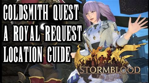 Aug 24, 2020 · culinarian leveling guide. FFXIV Stormblood - Goldsmith Level 60 Job Quest Guide & Location - A Royal Request - Commentary ...