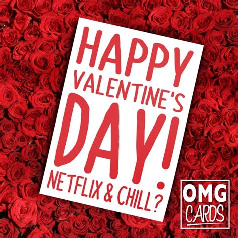 Happy Valentines Day Netflix And Chill Card Omg Cards