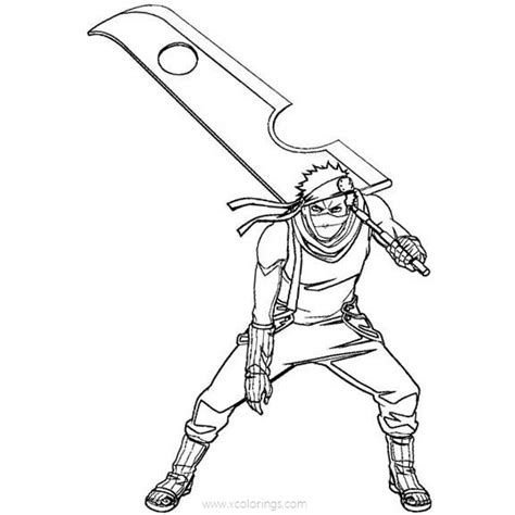 Naruto Zabuza Coloring Pages Sketch By Kniftorious