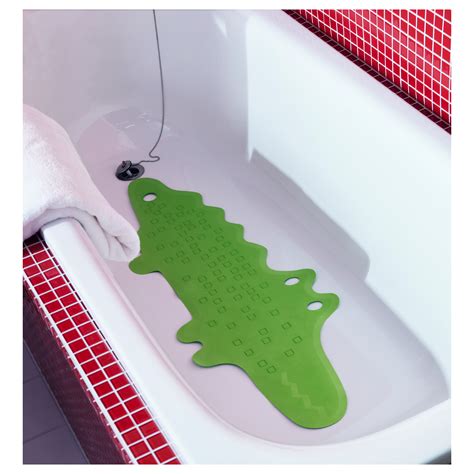 Програми за проектиране на икеа. PATRULL Bathtub mat, crocodile green, 33x90 cm - IKEA
