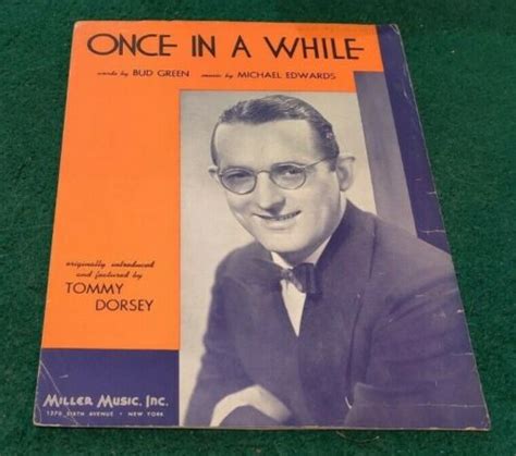 1937 Once In Awhile Bud Green Michael Edwards Tommy Dorsey Featured On