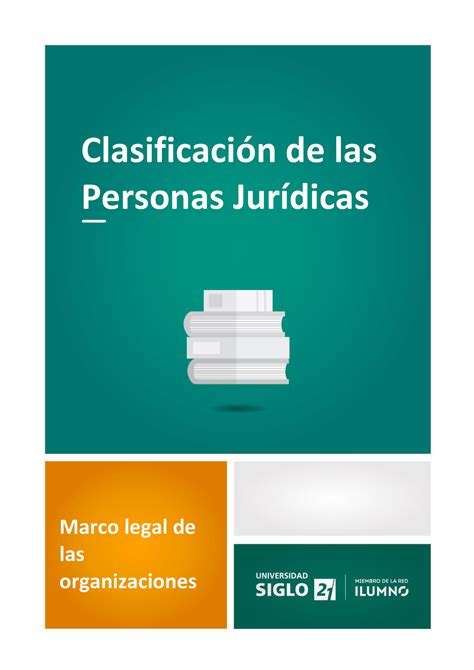 Lectura 5 Clasificación De La Persona Jurídica Clasificación De Las