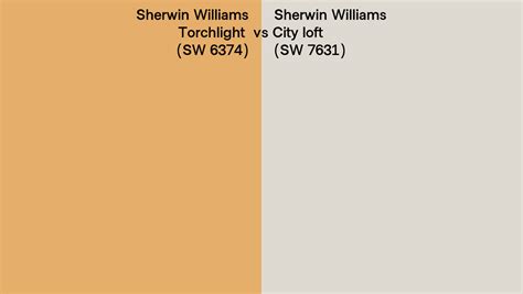 Sherwin Williams Torchlight Vs City Loft Side By Side Comparison