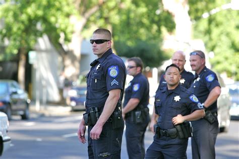 sacramento police department officers watch closely as pro… flickr