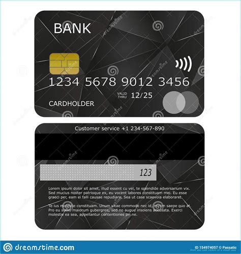 Front Back Credit Card Stock Illustrations 7 Front Back Credit