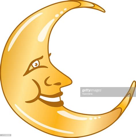 Moon Face High Res Vector Graphic Getty Images