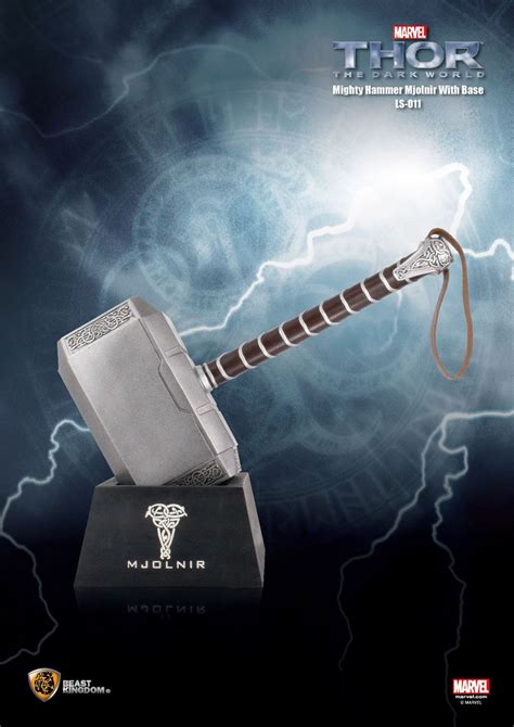 Beast Kingdom Thor 2 Mighty Hammer Mjolnir 11 Lifesize Replika