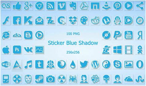 Skinpack — Sticker Blue Iconpack