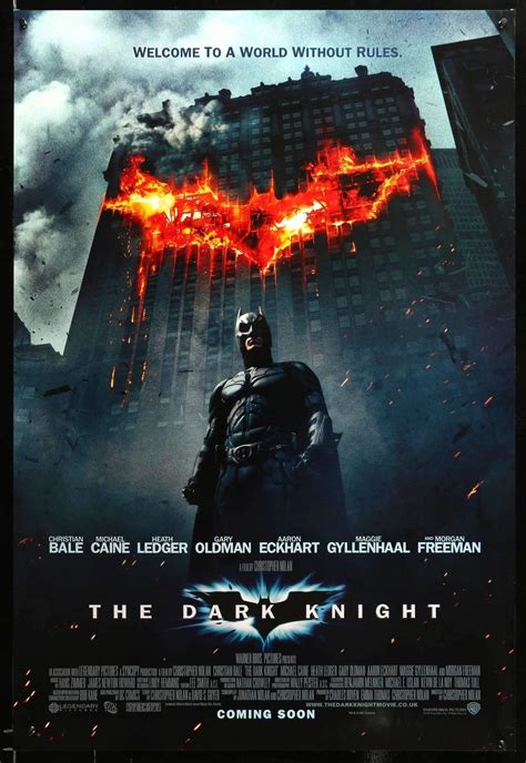 Новоиспеченный преступник в разы хитрее и изобретательнее. The Dark Knight (2008) Original English One-Sheet Movie ...