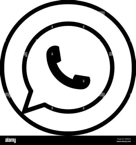Whatsapp Logo Symbol Schwarzweiß Stockfotos Und Bilder Alamy