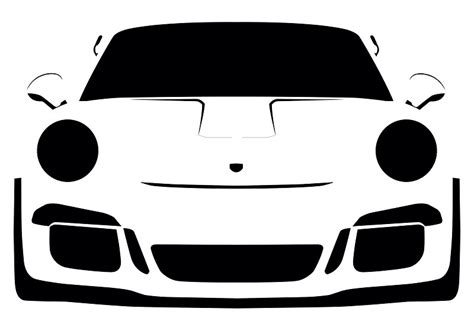 Porsche Silhouette At Getdrawings Free Download