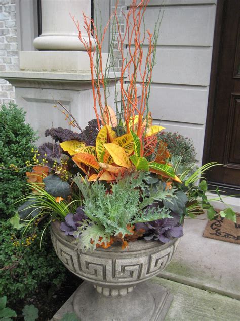 Fall Season Flower Container Ideas Container Flowers Fall Container